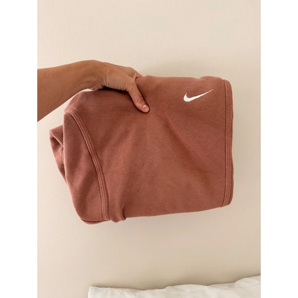 Nike Mens FJoggers Sweatpants XL Rust Brown Embroidered Swoosh Logo
